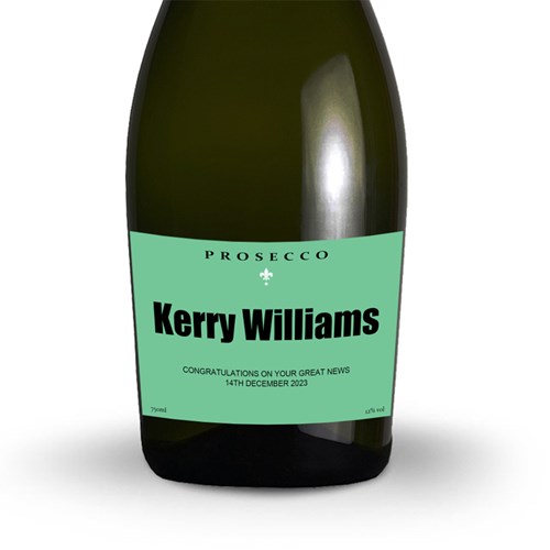 Personalised Prosecco - Green Label - Customer Favourite
